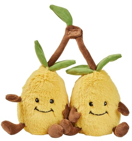 Warmies Peluche Limone Coccodrillo Sacchetto di Grano Microondabile con Profumo di Lavanda Francese, Cuscino Riscaldante Morbido e Abbraccio, Adatto per Adulti e Bambini