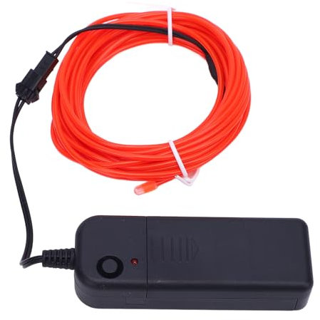 Filo el a 360 Gradi Luci a LED a LED a Corda Luminosa con Pacco a Batteria, Illuminazione a Corda Strobo Portatile per Feste di Halloween e Abbigliamento Fai -da -te, Luce della