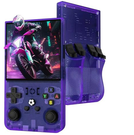 Febotak R36MAX Retro-Handheld-Spielkonsole.4.Zoll-lPS-Display,128 GB Speicher, 25.000 Spiele,Linux-System,4000-mAh-Akku. Mini-Arcade- Konsole