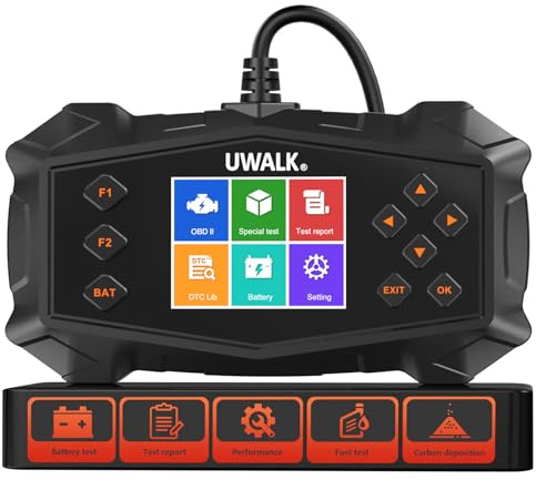 OBD2 Scanner Car Code Reader: Car Diagnostic Tool with Battery Health & Carbon Deposition Test - OBD Car Engine Light Fault Code Reader for Auto BMW Ford VW Audi Support Vehicles Performance Test