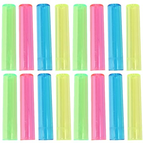 Abaodam 200 Tapas Protectoras Transparentes para Lápices de Colores, Funda de Plástico Flexible para Oficina, Cubiertas Seguras para Punta, Extensores de Lápiz Multicolor, Color Aleatorio