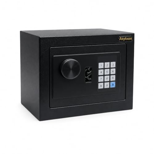 6.6L Safe Box, All Steel Safe with Alarm, Keypad Lock | Floor/Wall Mounted, Alarm System, Fits cash, cards & jewelry, Ideal for dorm, travel & home