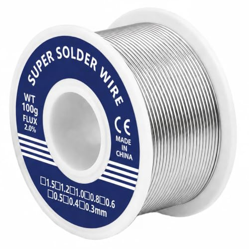 Alambre de Soldadura 1mm 100g Hilo de Estaño con Colofonia