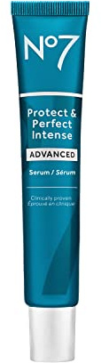 No7 Protect & Perfect Intense Advanced Serum - Anti-Aging Face Serum that Visibly Smoothes & Firms Fine Lines and Wrinkles - Formulated with Hyaluronic Acid and Matrix 3000+ Technology (1.69 Fl Oz)
