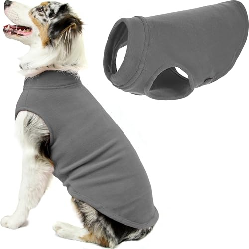 GOOBY - Stretch Fleece Vest, Pullover Fleece Vest Jacket Sweater for Dogs, Gray, 3X-Large