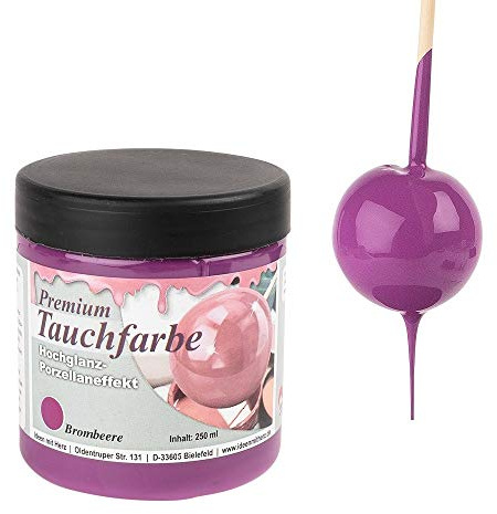 Ideen mit Herz Pintura sumergible con efecto de porcelana brillante, 250 ml, color morado
