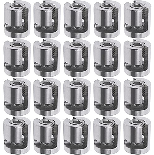 Qinwuwu Stainless Steel Cable Railing Cross Cable Clamps for Wire Rope Clips Fitting for Wall Trellis System 20pcs (5mm)