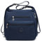 KONO Rucksack Damen Umhängetaschen Nylon Schultertaschen 3 in 1 Anti-Diebstahl Handtasche Wasserdicht Casual Daypack Blau