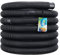 Monzana® Poolschlauch 14m Ø 32mm flexibel mit Muffen 5X Schlauchschellen UV Chlor resistent Schwimmbadschlauch Pumpenschlauch Wasserschlauch Schwarz