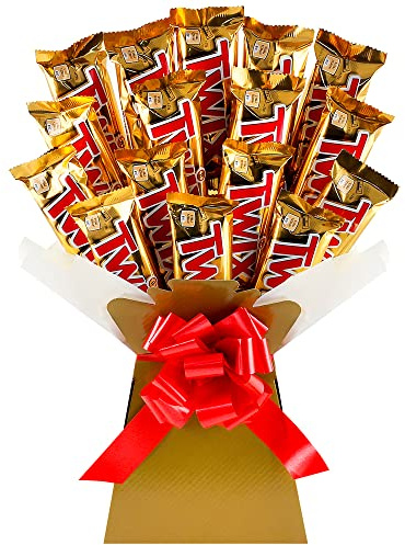 Chocolate Hamper - Chocolate Gift for Men or Women - Packed With Full Size Twixes - Milk Chocolate Coated Caramel & Shortbread Biscuits in a Chocolate Bouquet - 1.5kg