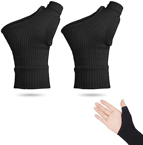 Arthritis-Handschuhe, Kompressionshandschuhe, Handgelenkbandage, Kompressionshandschuhe für Daumen Handgelenk mit Gel-Pads, Kompression, Handgelenk- und Daumenstütze, für Arthrose, Arthritis,