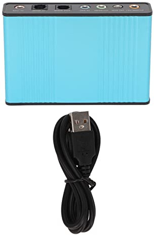 5.1 scheda audio USB, 6 canali, 48 kHz, frequenza di campionamento, analogico, esterno, con SPDIF, elettronica, accessori per computer, computer, schede, adattatore di registrazione digitale per PC