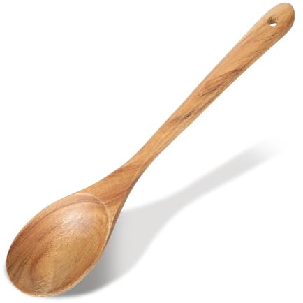 Cucchiai grandi in legno da 33 cm, extra large, per cucinare, mescolare, servire, cucchiaio da cucina, utensile da cucina in legno per cucinare, servire, mescolare
