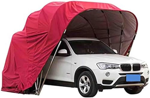 Cobertizo para cochera, resistente a todo tipo de clima, plegable, retráctil, con cerradura, duradero para protección al aire libre