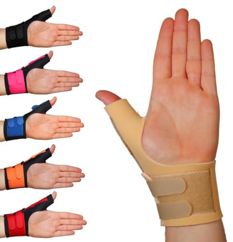 Solace Bracing Cool-Flow Max Thumb Support (6 Colours) - British Made & NHS Supplied Advanced Thumb Spica Splint - #1 Thumb Brace for Arthritis, Tendonitis, RSI, Trigger Thumb & More - Beige, OSFM
