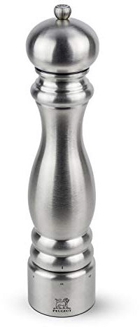 PEUGEOT - Paris Chef u'Select 30 cm Salt Mill - 6 Predefined Grind Settings - Powdered Salt Innovation, Zirlion Mechanism - Stainless Steel - Made in France