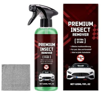 Detergente Per Carrozzeria Auto - Fluido Rimuovi Catrame per Auto 120ml - Spray Multifunzionale ad Azione Rapida per Dettagli Vernice con Asciugamano per Veicoli e