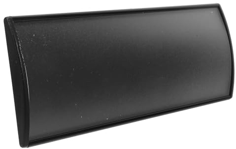 ORFOFE Targa per Porta Ufficio Curva in Alluminio Autoadesiva 21X8 CM Etichetta Vuota per Cartello Personalizzato Targhetta Identificativa per Porte di Reparti e Ingressi