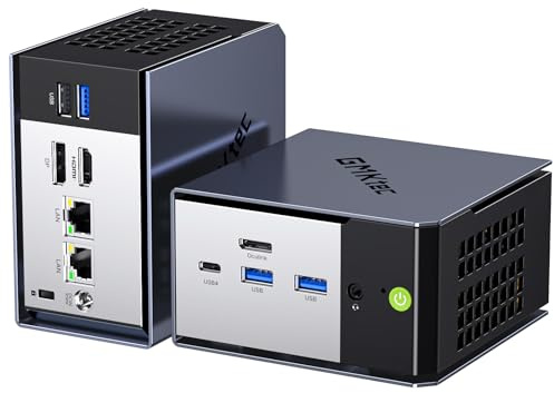 GMKtec K16 minidator Gaming, AMD Ryzen7 7735HS(8C/16T 4.75 GHz), stationära minidatorer 32 GB LPDDR5 6400MT/s 1TB SSD, Dual NIC LAN 2.5GbE, Oculink,Triple Display HDMI 2.0+DP1.4+USB4, WiFi6E, BT5.0 2