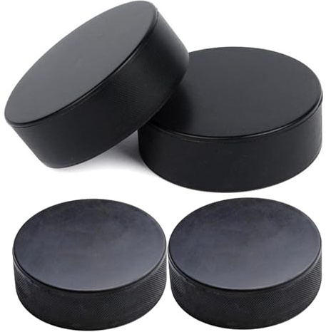 Generico Road Hockeyskiva | 4X hockeybollar officiella lagstiftningsstorlekar - träningsutrustning diameter tjocklek inomhussporttillbehör för