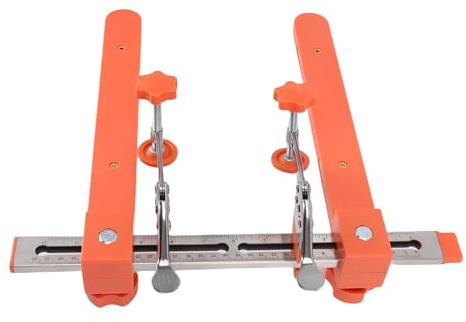 ZDETGU Drawer Slide Jig Tool Clamps & Rails for Cabinet Installation Universal Slide Alignment Assistant for Wood, MDF, or Plywood Stainless Steel Drawer Installation Kit