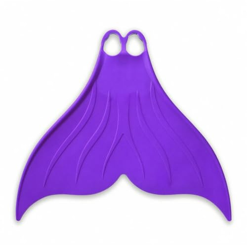 kowaku Monopalme Sirène Hydrodynamique Monopalme Sirène Souple Palme Unique en Caoutchouc pour Nageurs, Apnéistes, Piscine, Apnée , Violet , L