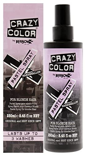 Crazy Color, temporäres Spray zur Aufrechterhaltung der Haarfarbe 250 ml Marshmallow