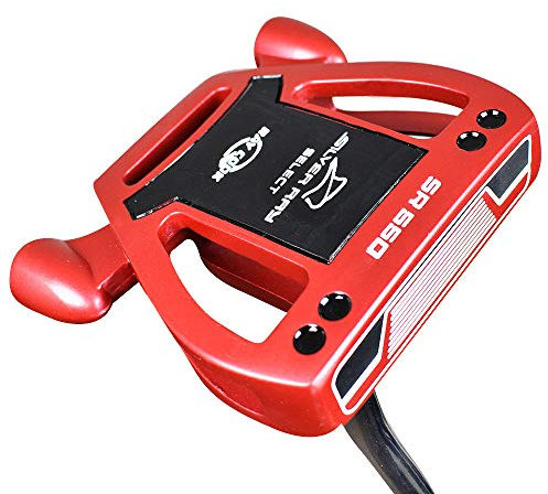 Ray Cook Rcsr 550 Putter, Hombres, Rojo, Plateado, 35 Pulgadas