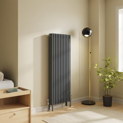 NRG Traditional 4 Column Vertical Radiator 1500x560mm Anthracite Central Heating Radiators