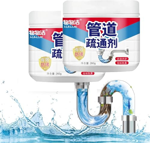 Potente polvere agente stenditubo, lavabi e scarichi detergenti, lavabi e pulitori di drenaggio per la guida dei tubi del WC della cucina (1)