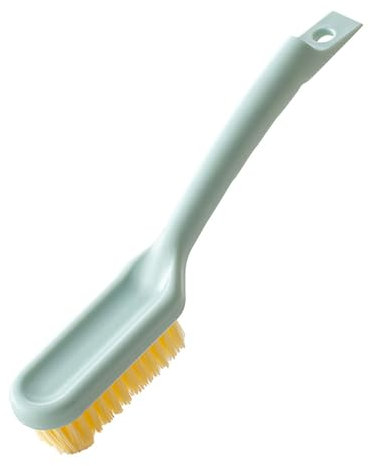 Brosse à Chaussures, Brosses de Nettoyage à Poils Doux avec Crochet de Suspension à Long Manche, pour Vêtements, Chaussures, Linge Housework(Vert)