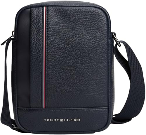 Tommy Hilfiger TH CENTRAL MINI REPORTER AM0AM13632 Crossover, azul (Space Blue), talla única, Azul (azul espacial), One Size