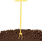 Motocoltivatore per giardinaggio - Diserbatore verticale a 3 artigli | Diserbitore a manico lungo, diserbatore rimovibile, Motocoltivatore rotativo portatile per prato e giardino