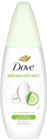 Dove Deodorante Vapo Cetriolo 75 ml, Deodorante Spray Senza Gas Antitraspirante, Protezione Anti-Odore 48 Ore, Deodorante Ascelle con 1/4 di Crema Idratante, Senza Alcol Etilico