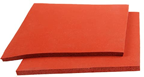 YDHSIKK Sponge board Press Mat, 500x500mm Silicone Foam Board, Sponge Sheet, Embossing Machine Plate, Flame Retardant Rubber(Thickness 1mm)