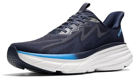 ALLSWIFIT Herr Slip On promenadskor handsfree kudde löpning tennis SwiftPlush halkskydd bekväm träning gym atletisk mode sneakers