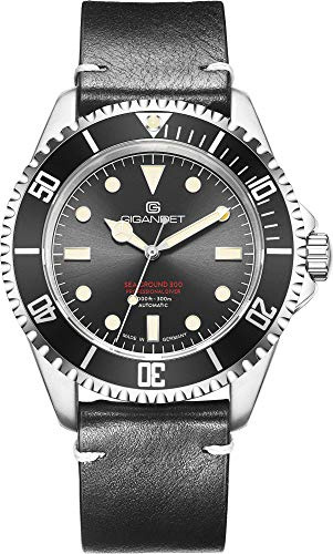 Gigandet Herren-Automatikuhr Sea Ground 300 - Made in Germany - Saphirglas - Swiss Super Luminova - Edelstahl - 300m/30bar wasserdicht - G300V-007