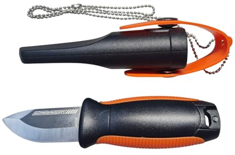 Umarex Alpina Ancho - Cuchillo de cuello con mango de goma