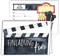 CALLUNA® – 6 Einladungskarten-Sets zum Basteln – moderne gestaltete Bastelvorlage für die Kino-Einladung – Einladung zur Geburtstagsfeier – Geburtstagseinladungen – Partyeinladungen zum Kino-Erlebnis