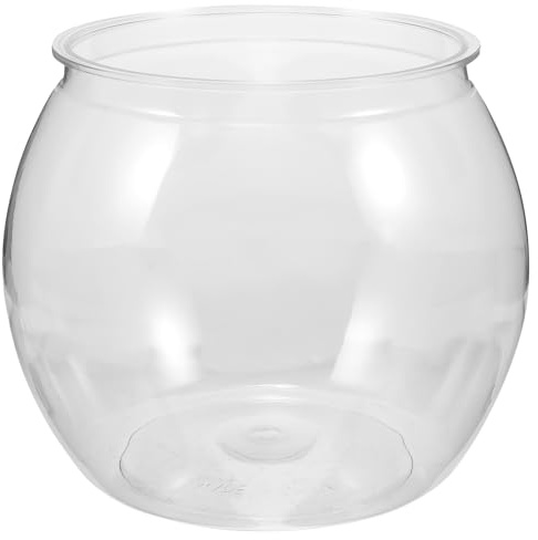 FRCOLOR Boccia Per Pesci Rossi Piantagione Boccia Per Pesci in Plastica Terrario Vegetale Da Tavolo Ciotola Di Pesce Globo Vaso Piccolo Acquario L'animale Domestico Ufficio Miniatura