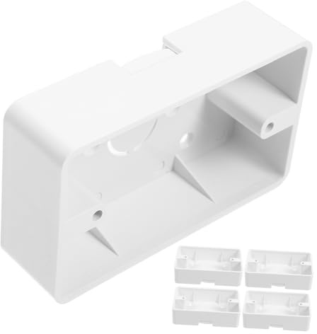 ORFOFE 5pcs Wall Socket Surface Mount Electrical Box Junction Box Outdoor Outlet Wall Mounted Junction for Home Electrical Extender External Installation