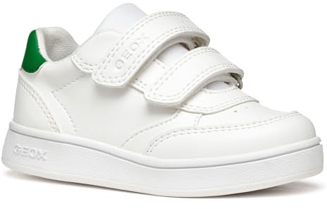 Geox - B ECLYPER Boy A, Zapatillas Bebé - Joven, White/Green,