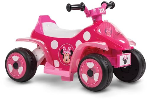 Disney Minnie Mouse Electric Ride On Quad Bike for Kids 1.5-3 years - Girls Pink Motorised Toy