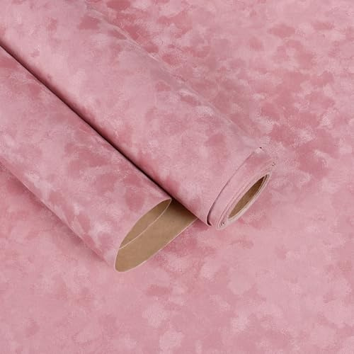 EaseStick Self Adhesive Velvet Flocking Liner for Jewelry Box Drawer Art Crafts Coral Pink Felt Drawer Liner 15.7x160 Soft Felt Sheet Peel and Stick Velvet Fabric Wallpaper for Girls Bedroom Cabinet