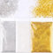 60g Poudre à Paillettes Or Argent Blanc Peinture Pailletée Fines Scintillant en PET Accessoire Loisirs Créatif Décoration DIY Nail Boule de Neige pour Fête Noël Mariage Anniversaire