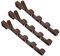 Alipis 3st Kleiderhaken Für Die Tür Schwarze Haken Für Die Wand Tragbar Schlüsselhalter Zur Wandmontage Topf Pfanne Deckel Halter Modern Über Dem Türorganizer Stockhaken Zubehör Abs Brown