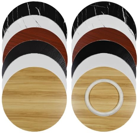 VLKLPZAHAK Bandeja Giratoria Redonda De Madera Lazy Susan 60 70 80cm Bandeja De Servicio para Mesa De Comedor, Base Robusta, Suave Y Silenciosa(Brown,90 cm (36 in))