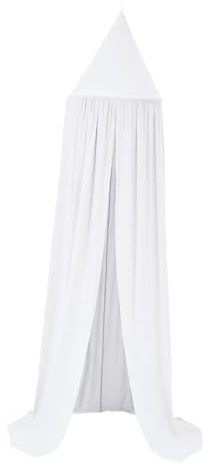 MWAHJU Dosel for Cama for niños, Tienda de Juegos con Castillo, cúpula Colgante, Cortinas Redondas Princesa Grandes, Dosel Red para para NiñOs & NiñAs(White)