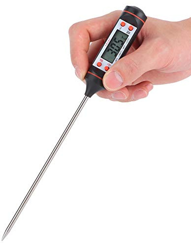 Denash Thermomètre de Cuisine avec Sonde à Lecture Rapide pour la Fabrication de Bonbons et l'eau Bouillante, comme illustré