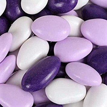 Lavender Purple and White Jordan Almonds Medley by Its Delish, 3 LBS Bulk | USA Made, Vegan & Kosher- Perfect for Wedding Favors, Birthday Party, Bridal and Baby Showers